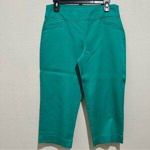 Croft & Barrow Size 10 Vibrant Teal Pants St Patrick’s Day Cruise Vacation